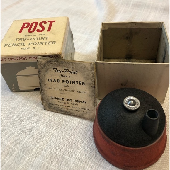 Vintage Frederick Post Tru-Point Pencil Pointer Engineering - Picture 2 of 5